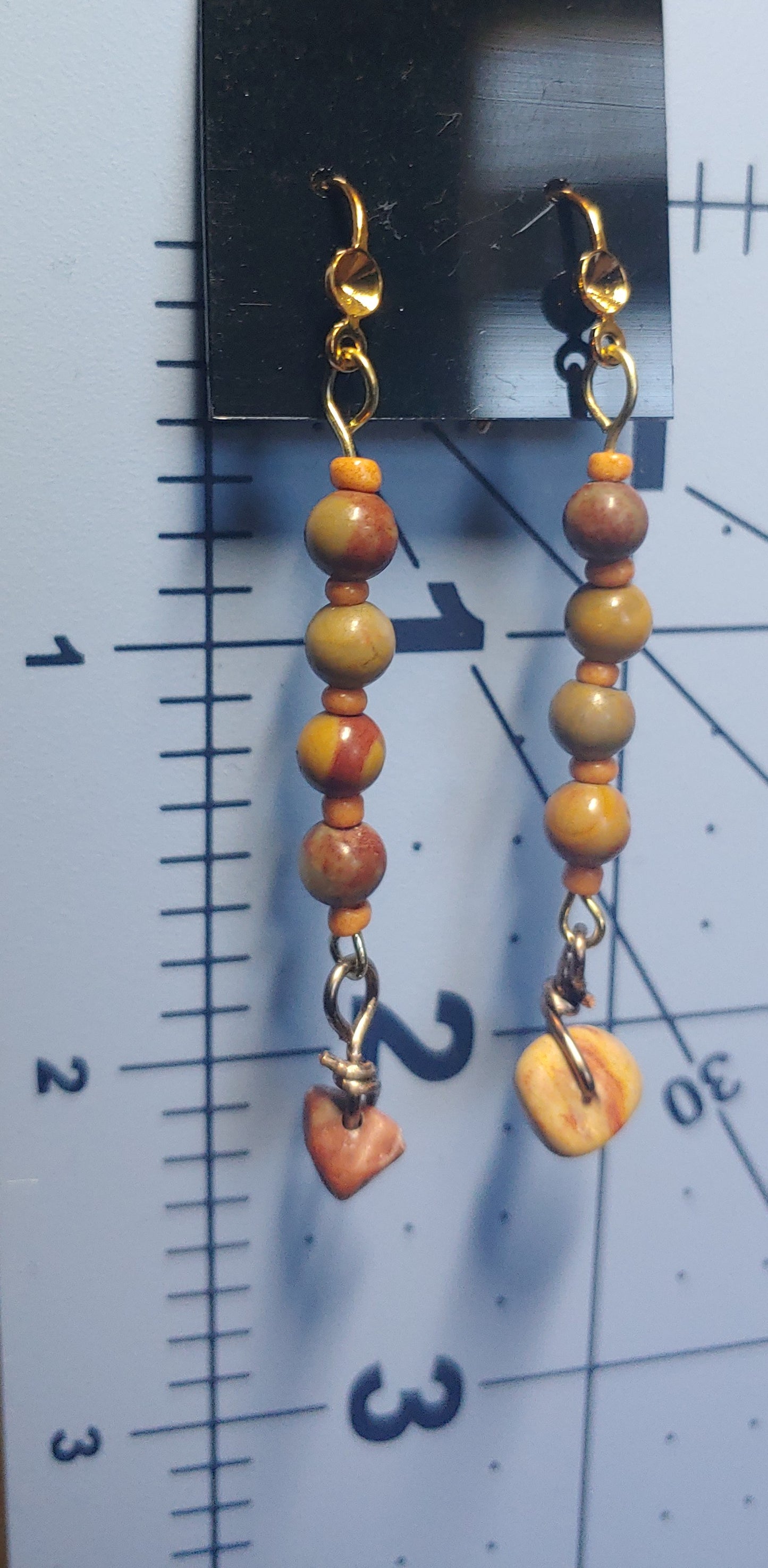 Brown Jasper Drop Earrings 2