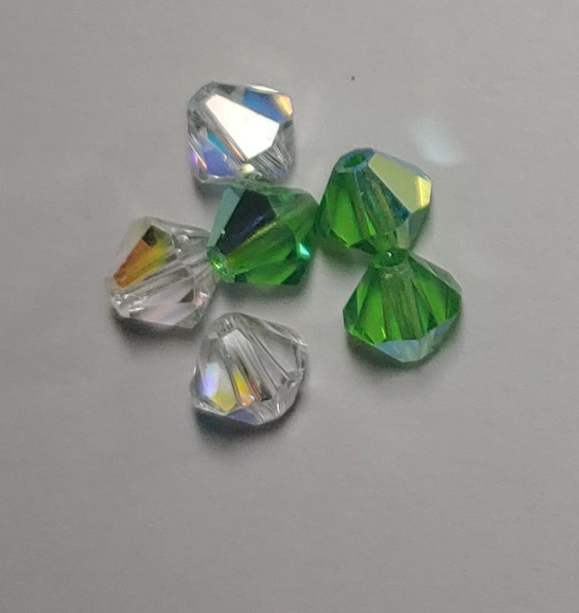 Crystal Drop Earrings (Silver)