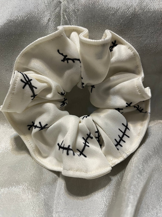 Doll Stitches and Scars Scrunchie