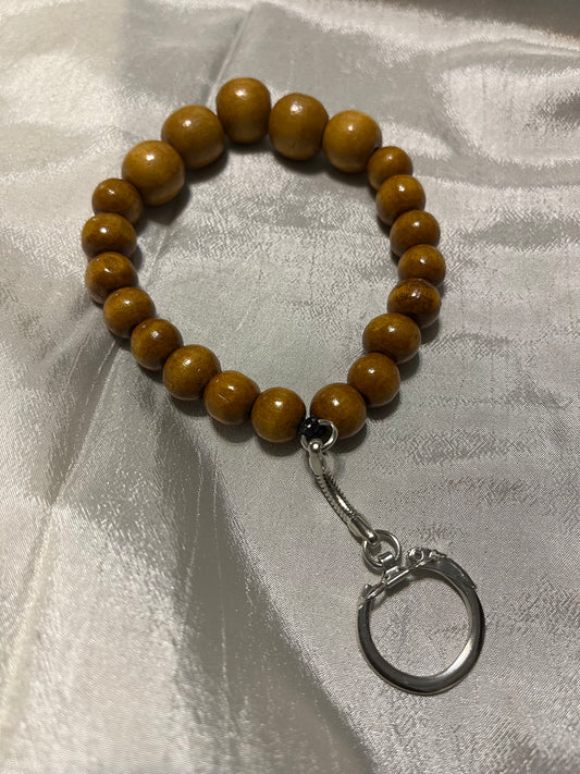 Medium Brown Bracelet Keychain