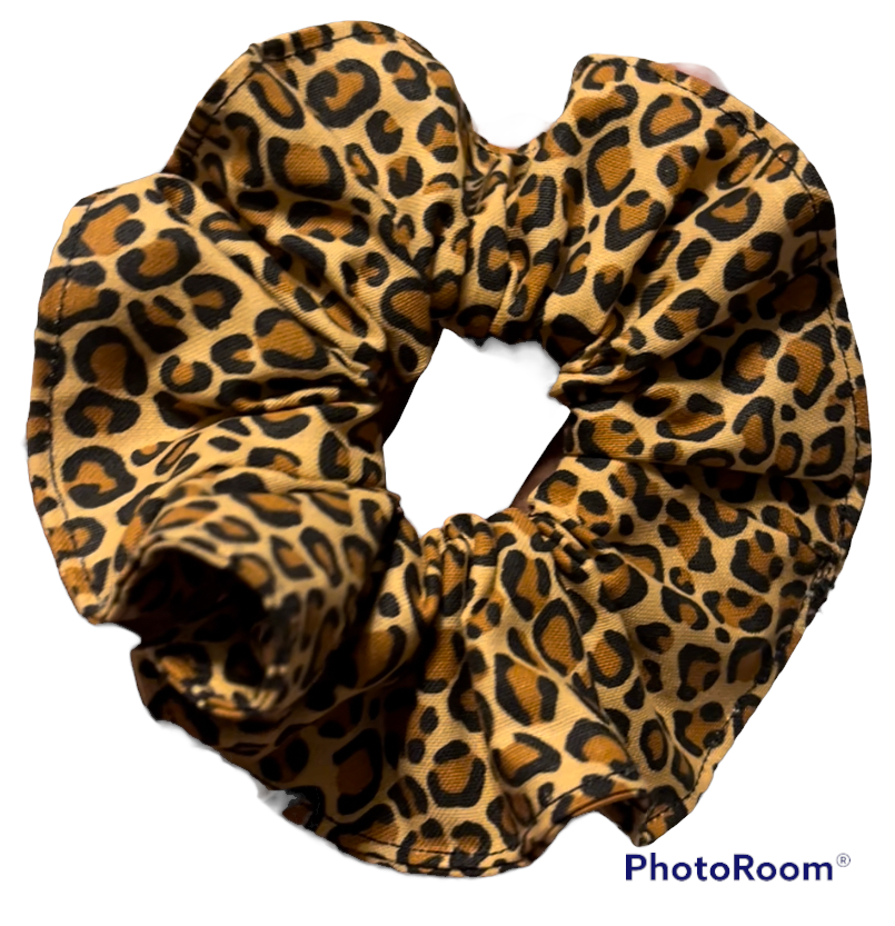 Cheetah Print Scrunchie