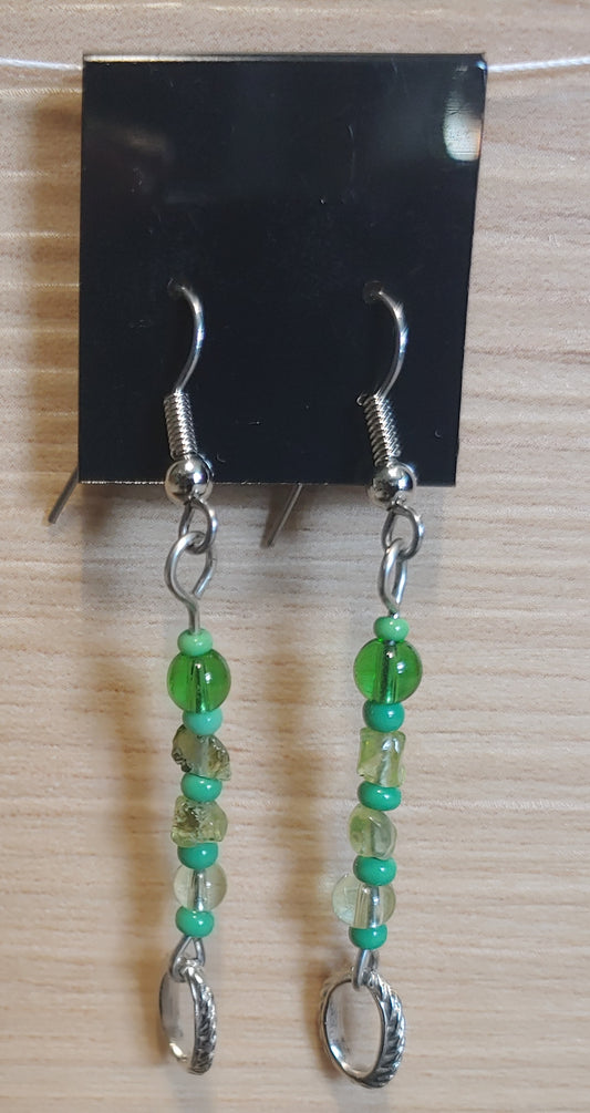 Green Peridot Drop Earrings 2