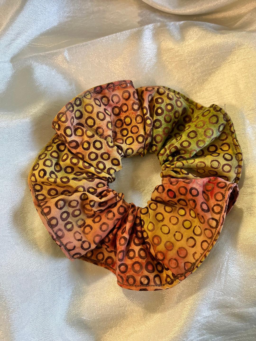 Tie Dye "Circle" Batik Scrunchies